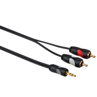 132131 Thomson Audio-Kabel, 2 Cinch - 3,5-mm-Klinke Stereo vergoldet  5,0 m - 1.png